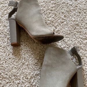 Vince Grey Suede Bootie